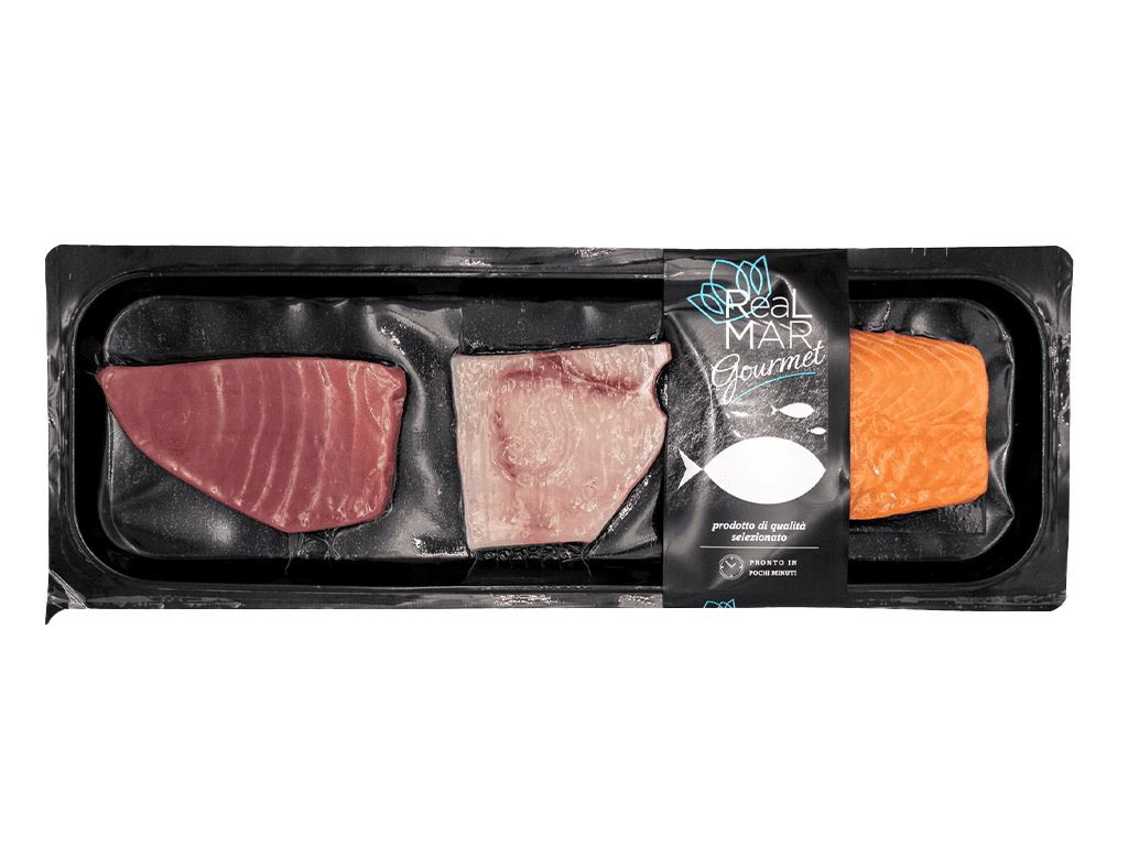 Tris Filetti di Salmone, Tonno e Pesce Spada